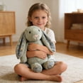 thumbnail image 2 of Bunny Stuffed Animal, 22.05in Cute Rabbit Plush, Home Decor Gift Soft Bunny Plush Long Ear Stuffed Animal (Orange), 2 of 6