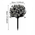 thumbnail image 3 of 2PCS Halloween Artificial Flower Ball Ground Stakes Multi-Color Mixed Faux Floral Plant Yard Stakes Spooky Outdoor Lawn Garden Pathway Decor, 3 of 7