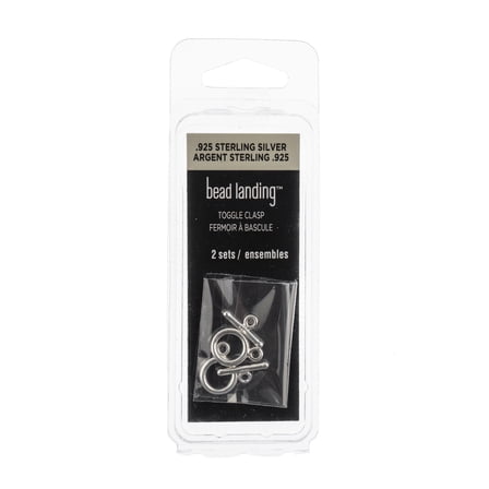 13mm Sterling Silver Round Toggle Clasps by Bead Landing