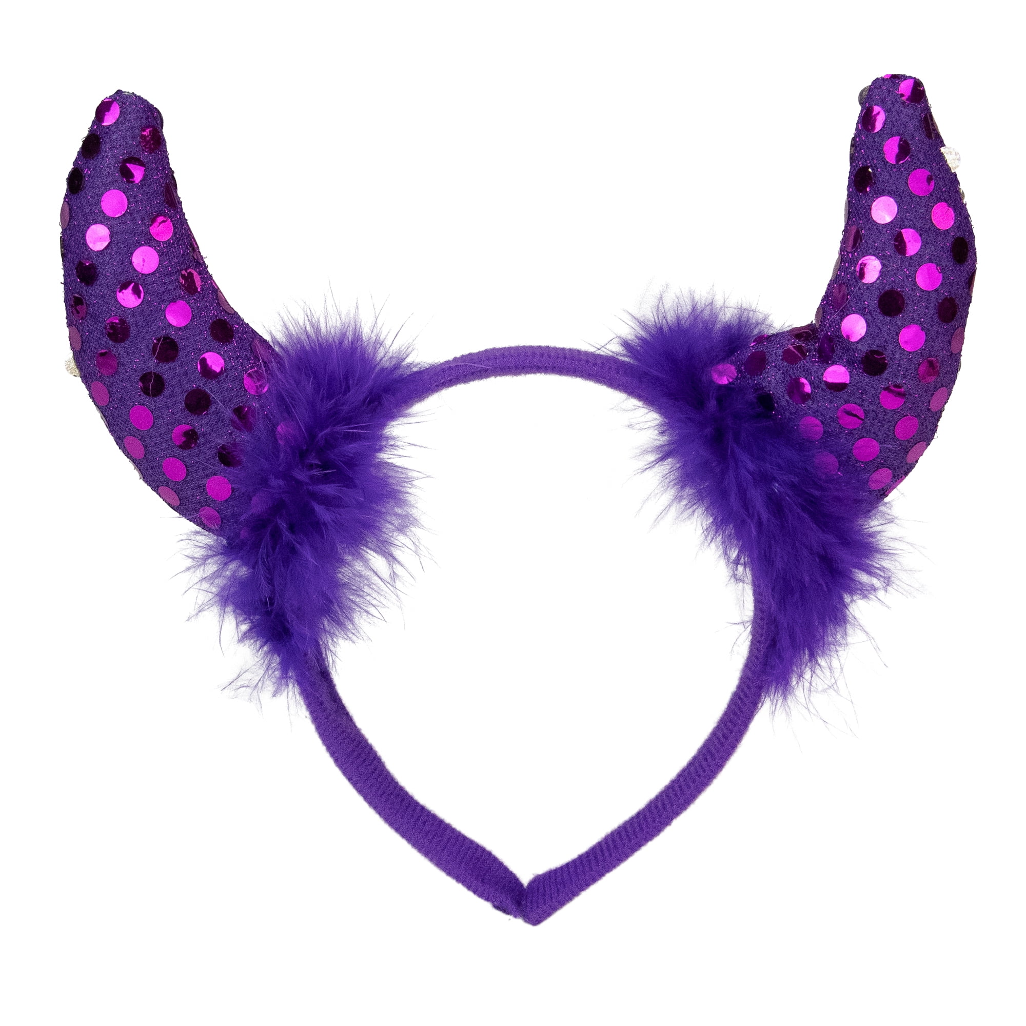 Northlight 8" Purple Devil Halloween Headband Costume Accessory