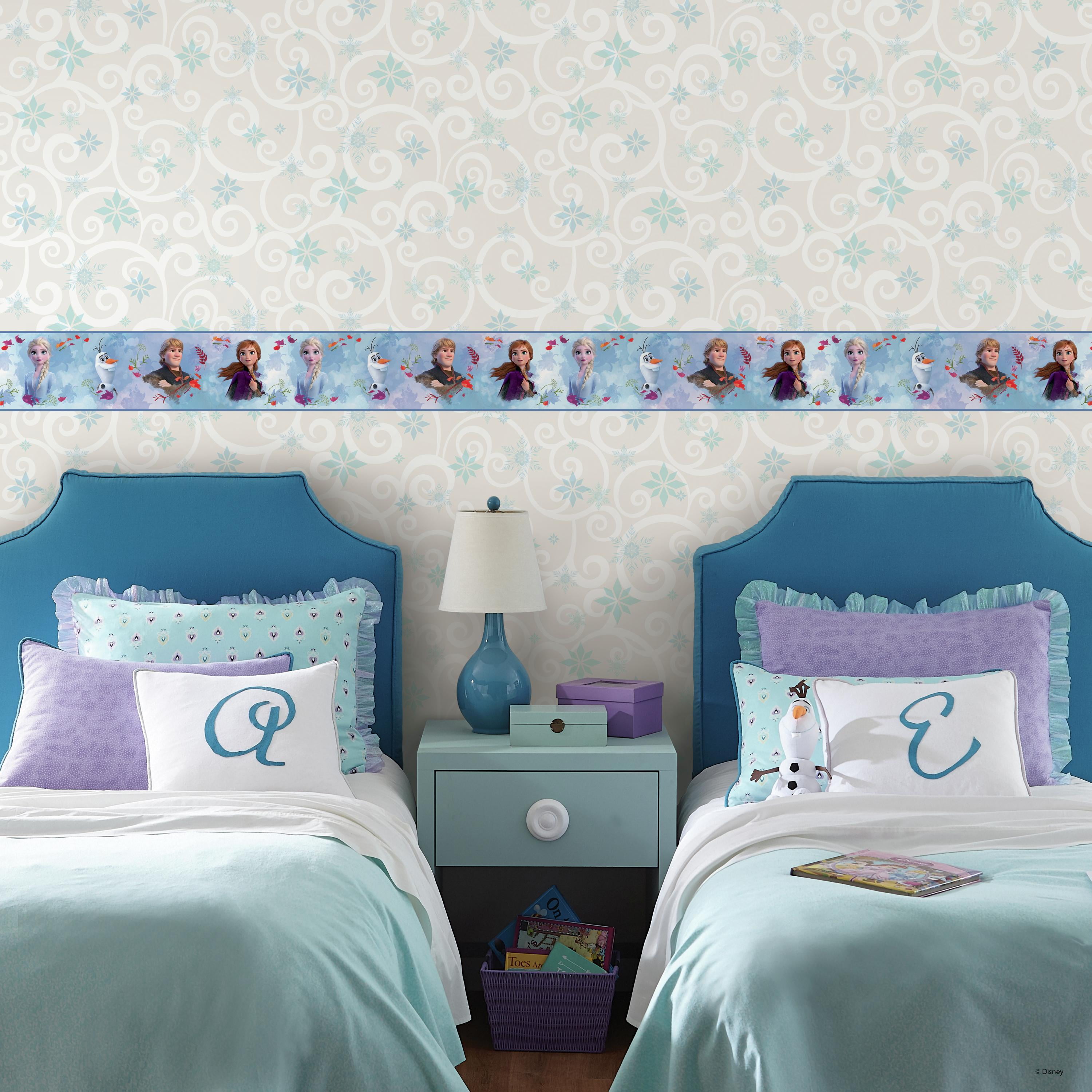 New Disney Frozen Snow Queen ELSA Wallpaper Border Self Adhesive Kids Bedroom 20