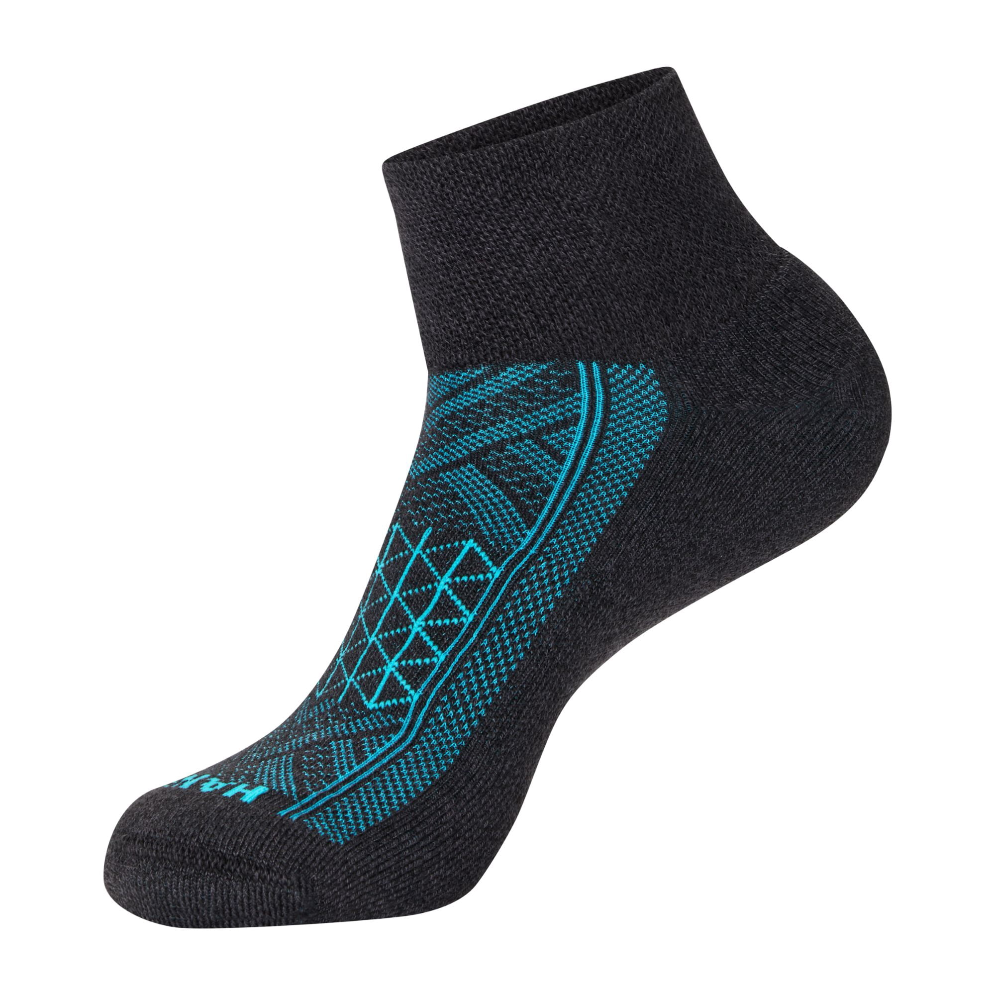 Hanes Mens Absolute Run Comfort Cushioned Ankle Socks, 3-Pairs