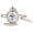 Silver, variant on Unisex Square Analog Watch: 3D Bar Index Dial Silicone Strap Luminous Hands Casual Wristwatch for Women Men