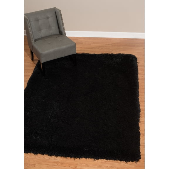 United Weavers Benella Catalina Black Woven Polyester Black Area Rug