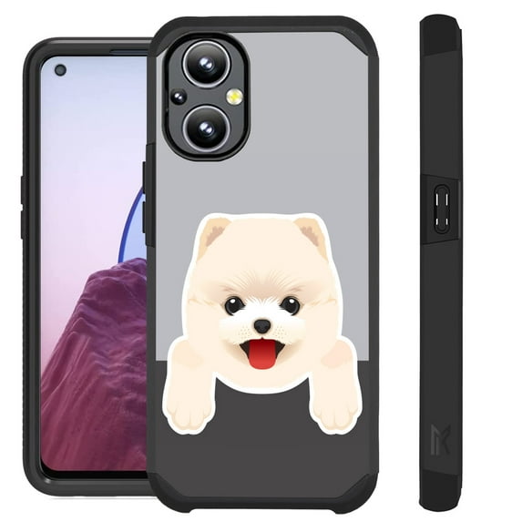 Compatible with OnePlus Nord N20 5G Hybrid Fusion Guard Phone Case Cover (Cute Dog Pomeranian)