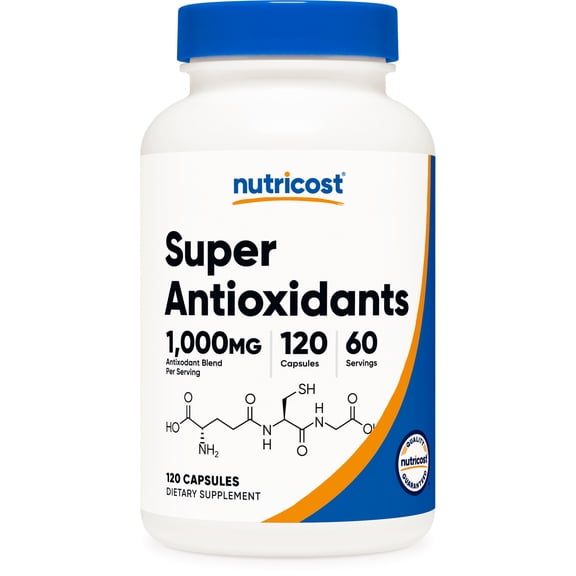 Nutricost Super Antioxidants (1000mg) 120 Capsules - Antioxidant Supplement for Men and Women with Acai, Goji, Blueberry and More, 60 Servings