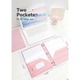 thumbnail image 2 of MetalM Plastic Folders with Pockets 3 Hole Punched, 6 Pack Pink Pocket Folders for 3 Ring Binder, Unique 1/3 Cut Tabs with Colorful Labels, School Folders, Letter Size, 2 of 12
