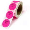 thumbnail image 2 of Neon Pink Color, Round Labels/Great to use for Inventory Control, Grocery, Sales, Clothing Stores, Stickers 2" - 500 Labels Per Roll, 1 Roll Per Package Count by, 2 of 7