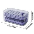 thumbnail image 3 of SLYNSHome Ice Tray,Bilayer 64 Cell Press-type One Button Release Ice Trays ,Ice Maker Mold for Freezer with Lid & Bin,Crushed Ice Tray for Chilling Drinks Coffee Juice, 3 of 4