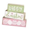 thumbnail image 4 of 3x Letrero de mesa de mesa de Pascua de madera interior para decoración del hogar Decoraciones de mesa de Pascua versátiles para sala de estar de Huevos de Pascua, 4 of 8