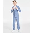 thumbnail image 4 of Tommy Hilfiger BLUE Big Boys Modern-Fit Stretch Sharkskin Suit Jacket, US 14, 4 of 4