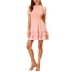 thumbnail image 2 of INSPIRE CHIC Vestido Mini A-Line de Verano con Volantes Texturizados para Mujeres Rosa S, 2 of 6