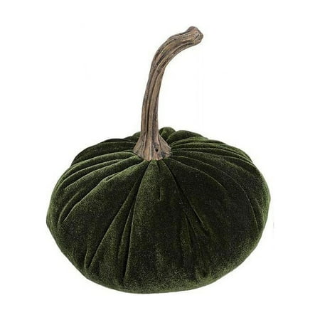 Suncoda Fall Decorations 1 Pc Faux Assorted Velvet Pumpkins Decorative Foam Pumpkins for Farmhouse Fall Wedding Thanksgiving Halloween Table Centerpiece Mantel Kitchen Decor 6*6in