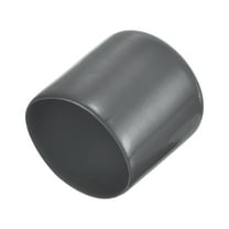 4pcs Rubber End Caps 32mm ID Vinyl Round Tube Bolt Cap Cover Dark Gray