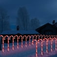 thumbnail image 4 of 25" Christmas Candy Cane Lights, 72LED Outdoor Pathway Markers Lights Christmas Decor with Stakes, 12 pack,, 4 of 9