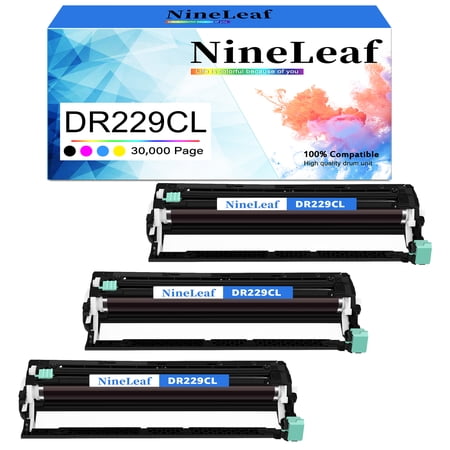 NineLeaf 3 Pack DR229CL Compatible Drum Unit Replacement for Brother DR229 DR-229CL Drum to use in HL-L3220CDW HL-L3280CDW MFC-L3720CDW MFC-L3765CDW Printer (Without Toner)