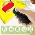 thumbnail image 4 of Mini Bag Sealer 400mAh Rechargeable Bag Sealer with Cutter Portable Heat Sealer Machine Labor Saving Bag Sealer Heat Seal Household Chip Bag Sealer for Plastic Bags Food Storage 11×3.7×4.5cm, 4 of 10