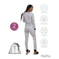thumbnail image 6 of MeMoi Women's Holiday Gnomes Two-Piece PJ Set in a Bag - Womens - Female, S, Med Gray Heather, 6 of 8