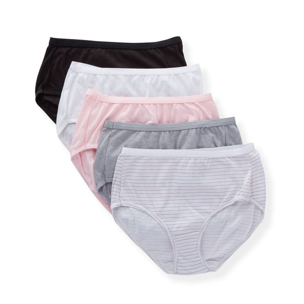 Hanes Hanes Ultimate Women's Comfort Cotton Brief Underwear, 5Pack