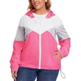 thumbnail image 7 of Avoogue Women Plus Size Waterproof Rain Jacket Raincoat Packable Outdoor Hooded Windbreaker, 7 of 7