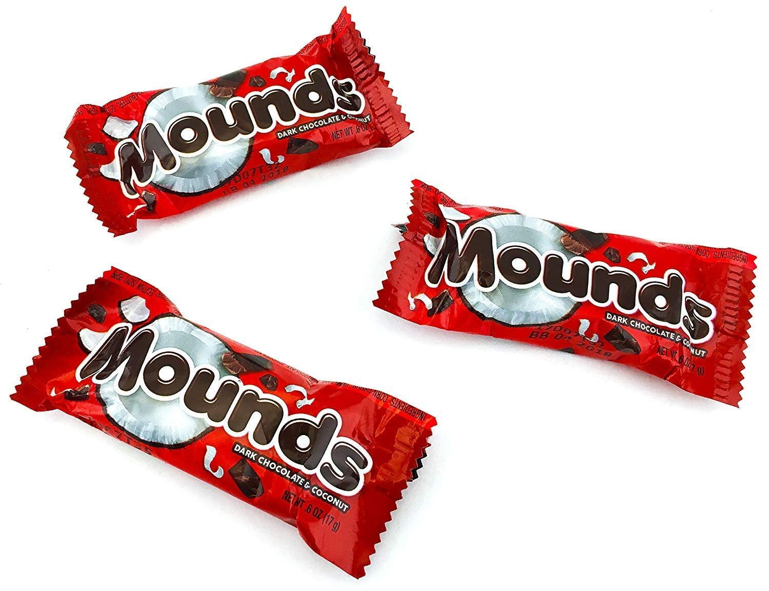 MOUNDS Dark Chocolate and Coconut, Snack Size Bag of 2 Pound