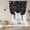 Charcoal Black, variant on Dark Red Roses Tie Up Curtains 45 Inches Long, Kitchen Window Curtains Over Sink, Abstract Art Modern Elegant Floral Blossom Small Window Curtains Balloon Curtains Valances for Bedroom/Cafe 34"x45"