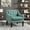 Green, variant on Easy - Maintain and Stylish - Dark Gray Accent Chair for Living Zone, Removable Seat Cover