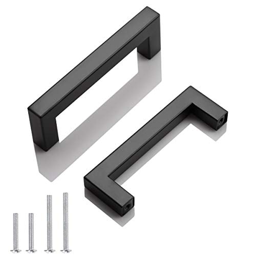 25 Pack Probrico Black Stainless Steel Square Corner Bar Door