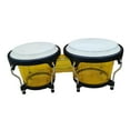 thumbnail image 4 of MERIGLARE Bongo Drum Set 6 inch and 7 inch Educational Percussion Instruments African Drum Music Instruments for Gifts Beginners Adults Yellow, 4 of 8