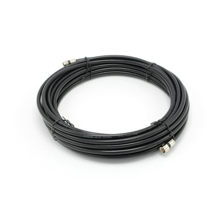 - 25' Feet Black : Solid Copper Center Conductor, Made in the USA : RG6 Coaxial Cable (Coax) with Compression Connectors, F81 / RF, Digital Coax for Audio/Video, CableTV, Antenna, Internet, & Satellite