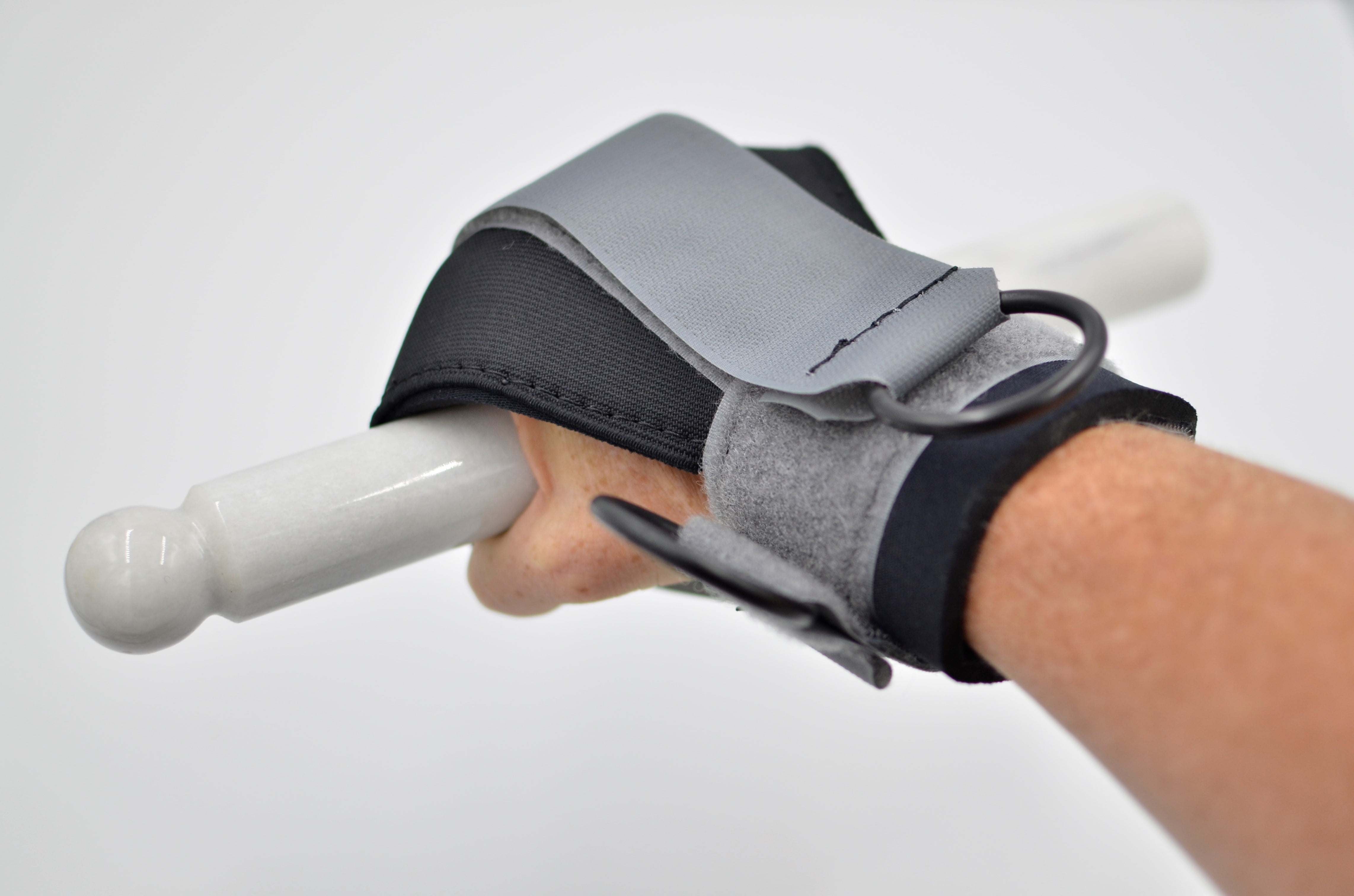 Mute Sports Equipment COMBO of Bull Split Ropes® & Grasping Cuffs. A Grip Aid Tool and Seated Jump Rope
