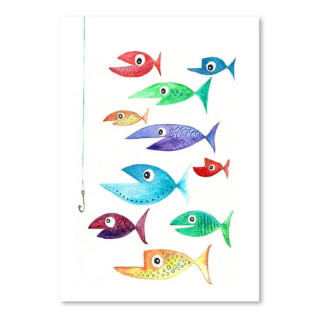UPC: 0686457555500 | Americanflat Fish Cluster 3 by T.J. Heiser Poster Art Print