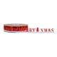 thumbnail image 2 of Cinta navideña decorativa de 10 yardas con diseño de ciervos y alfabeto creativo para envolver regalos. rojo blanco, 2 of 9