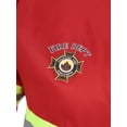 thumbnail image 6 of vastwit Mens Firefighter Fireman Outfits Long Sleeve Jacket Coat and Belt Plastic Helmet Set Red 160, 6 of 7