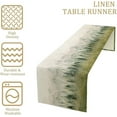 thumbnail image 5 of Watercolor Forest Table Runner,Watercolor Woodland Forest Mountains Rustic Dining Table Ruuner Home Kitchen Party Living Room Table Decoration 13x108 inch, 5 of 6