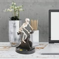thumbnail image 6 of EUDIDV Spooky Halloween Ornaments Halloween Figurines Halloween Funny Skeleton Fitness Plastic Ornament Decorations For Home Plastic Won't Move Model, 6 of 6