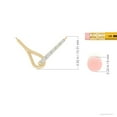 thumbnail image 3 of ANGARA Natural Diamond Interlocking Loop Pendant in 14K Yellow Gold for Women (Size-1.45mm| Color-G| Clarity-VS2) | April Birthstone, Anniversary, Jewelry Gift for Women | Natural Diamond Necklace, 3 of 7