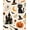 Orange, Pattern 3, variant on ODIKA 2'x3' Washable Samll Area Rug Non-Slip, Low Pile Beige Halloween Cats and Ghosts Playful Spooky Motifs with Pumpkins Bats for Entryway, Kitchen, Laundry Room