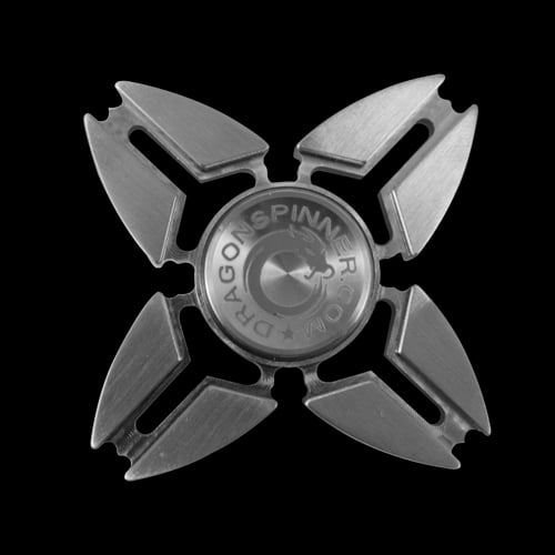 Four-Winged Claws Stainless Steel Metal Fidget Spinner – Maximum Spin Time – Precision Crafted – Smooth & Silent Rotation – Stress Relief & Focus Aid