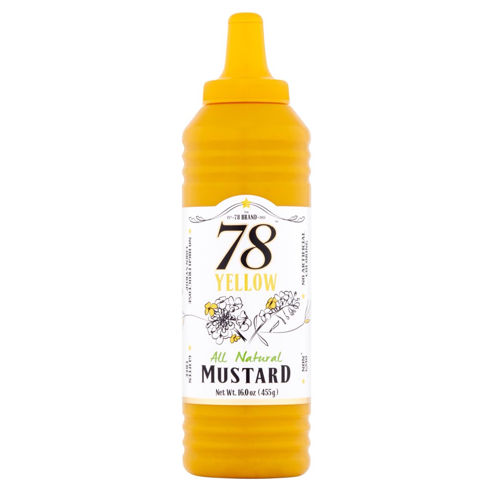 The 78 Brand Mustard Mild Yellow,16 Oz (Pack Of 12)