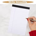thumbnail image 3 of OULII 8Pcs White Legal Pads A5 Tearable Office Notepads Wide Ruled Smooth Writing Paper, 3 of 8