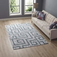 thumbnail image 6 of Modway Nahia Geometric Maze 5' x 8' Area Rug in Gray and Blue, 6 of 6