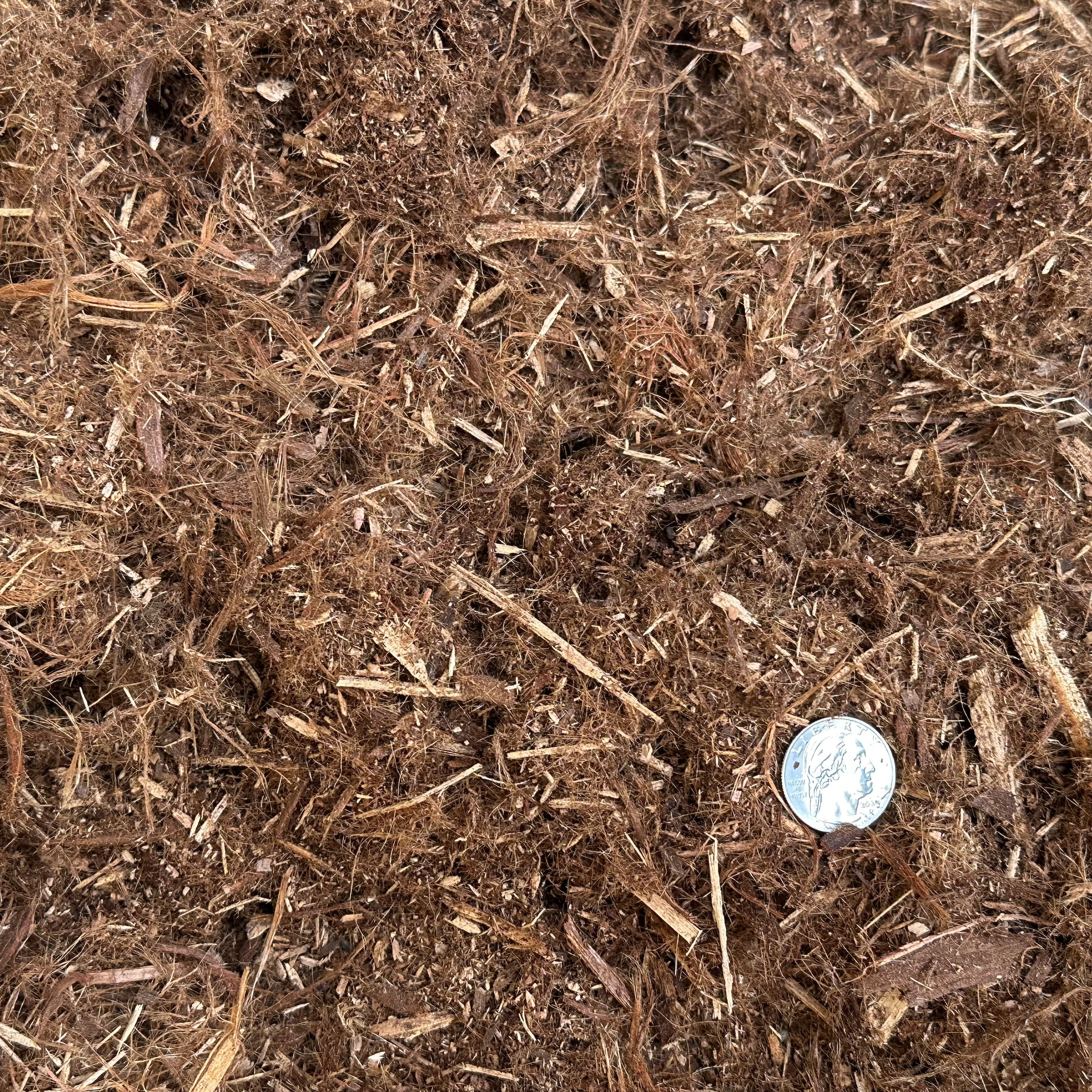 Fresh Natural Shredded Redwood Mulch, 1 Cubic Foot (34QT) Fine Gorilla Hair Garden Bark. Uses are Landscaping Beds, Potting Soil Mixes, Weed Deterrence, Moisture Retention, and more.
