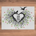 thumbnail image 6 of Ambesonne Tree of Life Jigsaw Puzzle, Romantic Bird, Heirloom-Quality Fun Activity for Family Durable Cardboard, 1000 pcs, Black Green Pink, 6 of 6