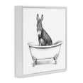 thumbnail image 2 of Stupell Industries Rustic Lodge Donkey in Bathtub Sketch White Framed Giclee Art, 12 x 12, by Victoria Borges, 2 of 7