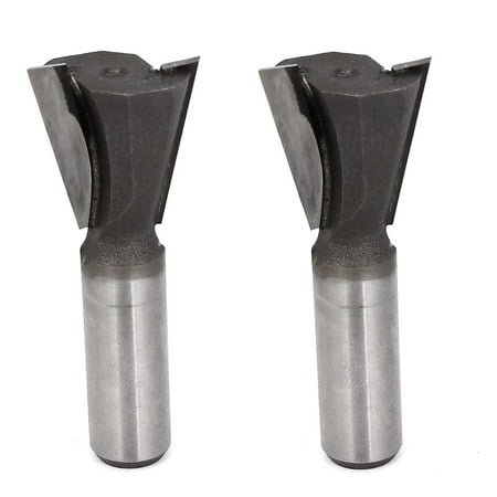 

1/2 x 1 Straight Shank Dovetail Router Bit Wood Cutting Tool 2 Pcs