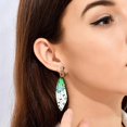 thumbnail image 5 of Pendientes de ala de mariposa con incrustaciones de resina y circonita, pendientes colgantes de mariposa, joyería de mariposa de cristal hipoalergénica para mujer, 5 of 5