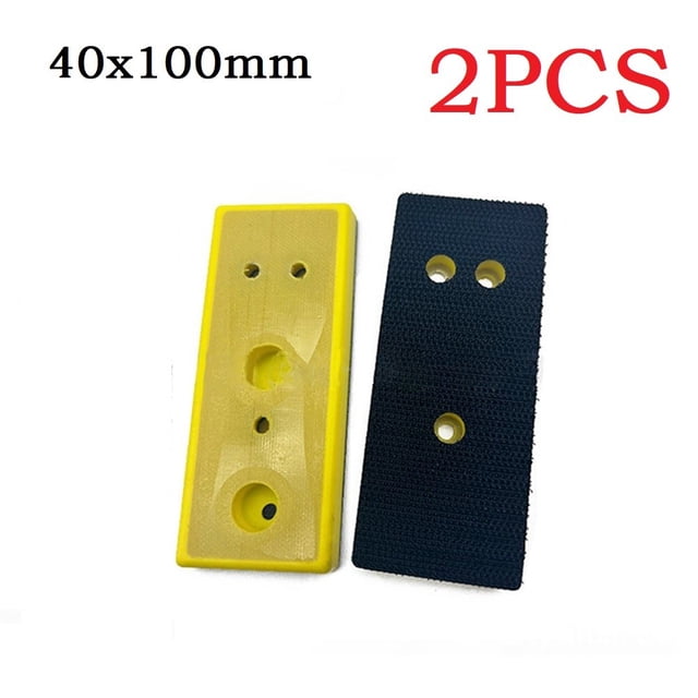 MYG 2PCS Backing Pad Rectangular Polishing Chamfering Hook And Loop Sander 30x100mm For Grinding Polishing Metal Wood