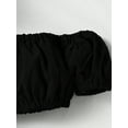 thumbnail image 4 of Bagilaanoe 2pcs Little Girls Long Pants Set Off Shoulder Short Sleeve Crop Tops + Wide Leg Trousers 2T 3T 4T 5T 6T 7T Kids Casual Outfits, 4 of 7