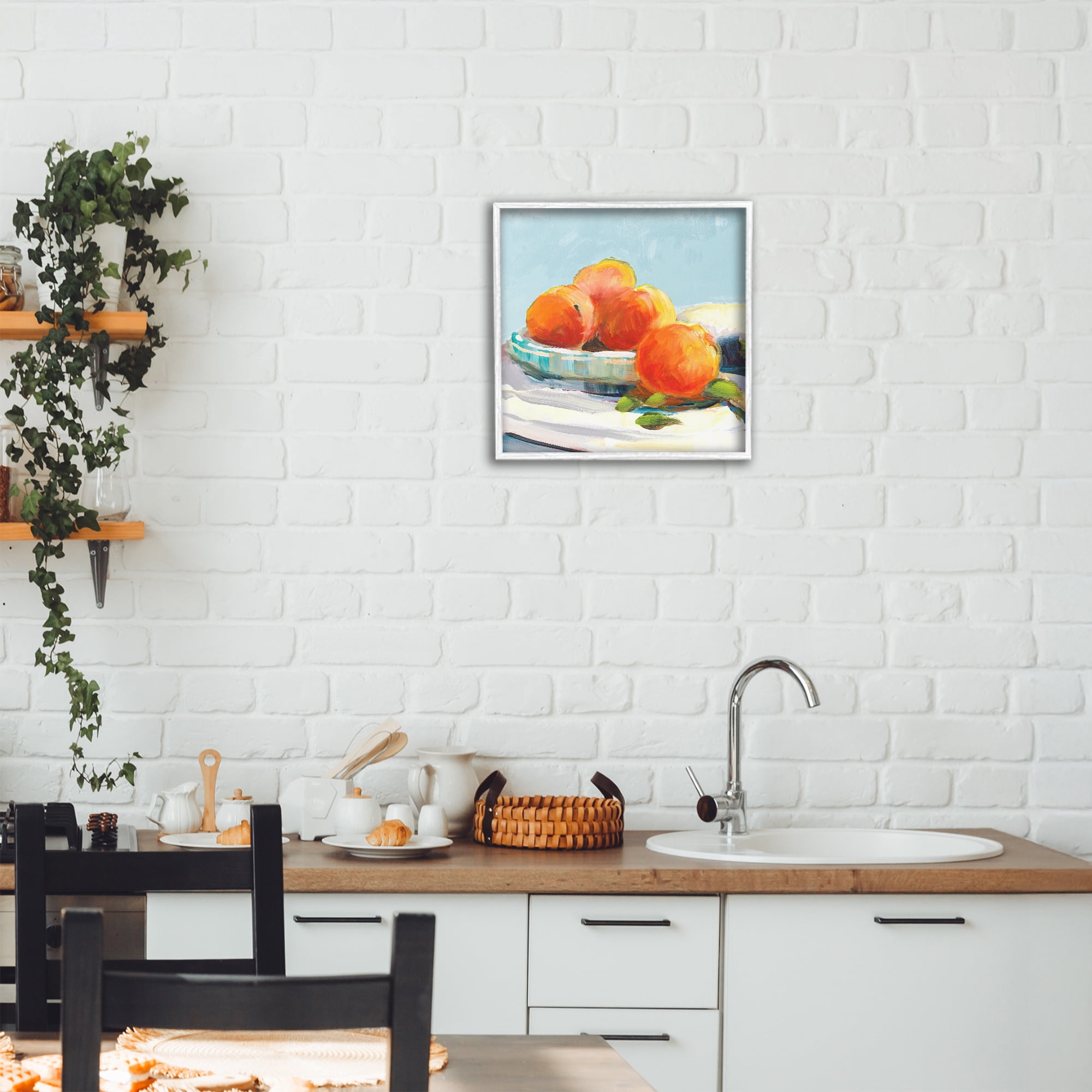 Stupell Industries Citrus Plantation Still Life White Framed Giclee Art, design by Jane Slivka